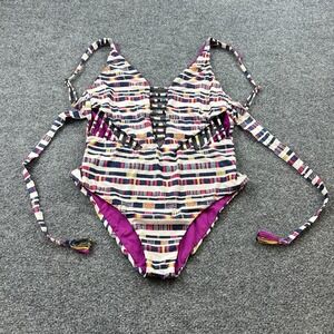 BECCA Multicolor Cutout One Piece Swimsuit